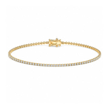 1 ct. tw. Lab Diamond Tennis Bracelet (10K Gold)