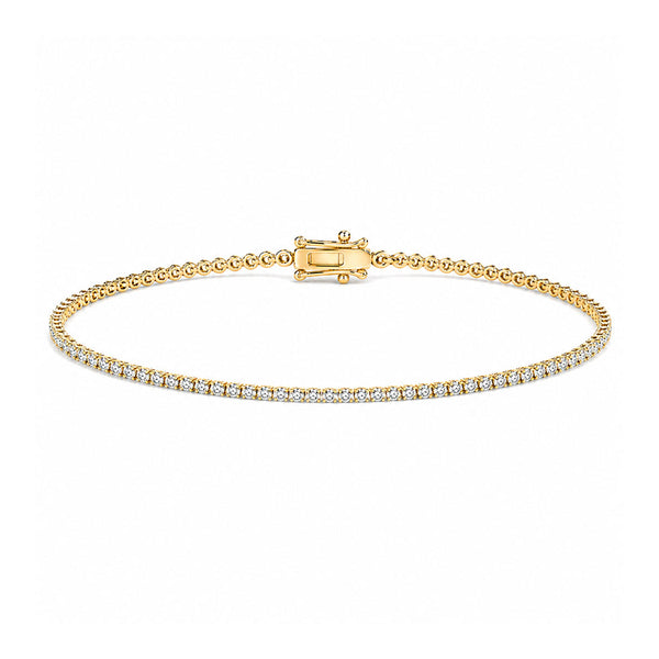 1 ct. tw. Lab Diamond Tennis Bracelet (14K Gold Plated Silver)
