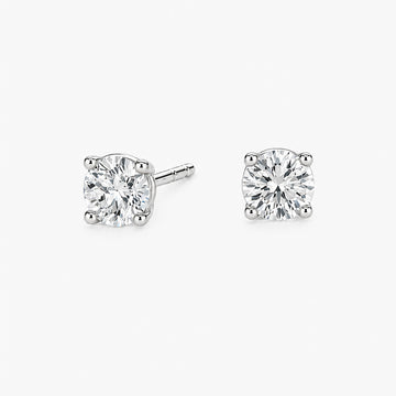 0.70 ct. tw. Lab Diamond Stud Earrings (925 Sterling Silver)