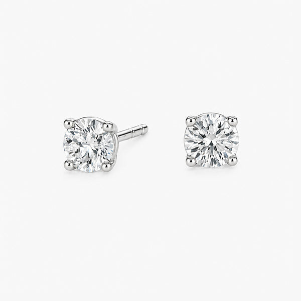 0.70 ct. tw. Lab Diamond Stud Earrings (925 Sterling Silver)