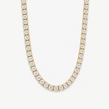 18 ct. tw. Lab Diamond Tennis Necklace (10K Gold)