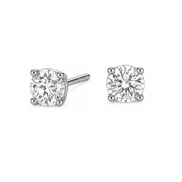 1.5 ct. tw. Lab Diamond Stud Earrings (925 Sterling Silver)