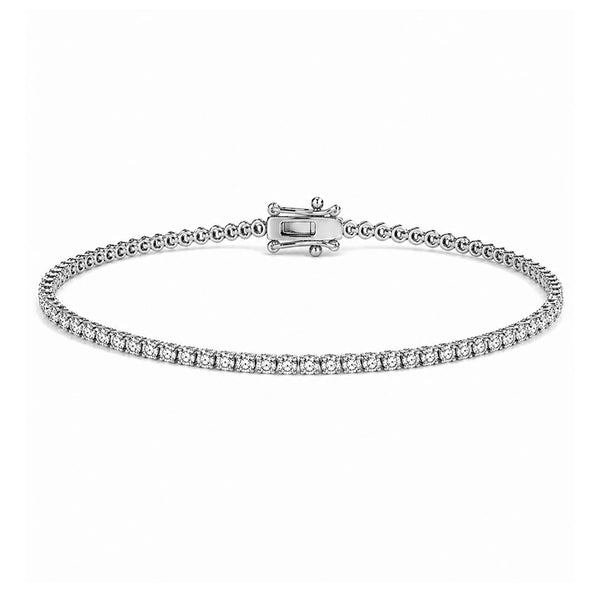 2 ct. tw. Lab Diamond Tennis Bracelet (925 Sterling Silver)