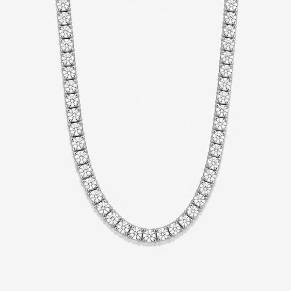 18 ct. tw. Lab Diamond Tennis Necklace (925 Sterling Silver)