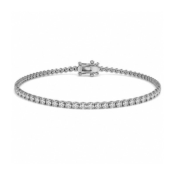 3 ct. tw. Lab Diamond Tennis Bracelet (925 Sterling Silver)