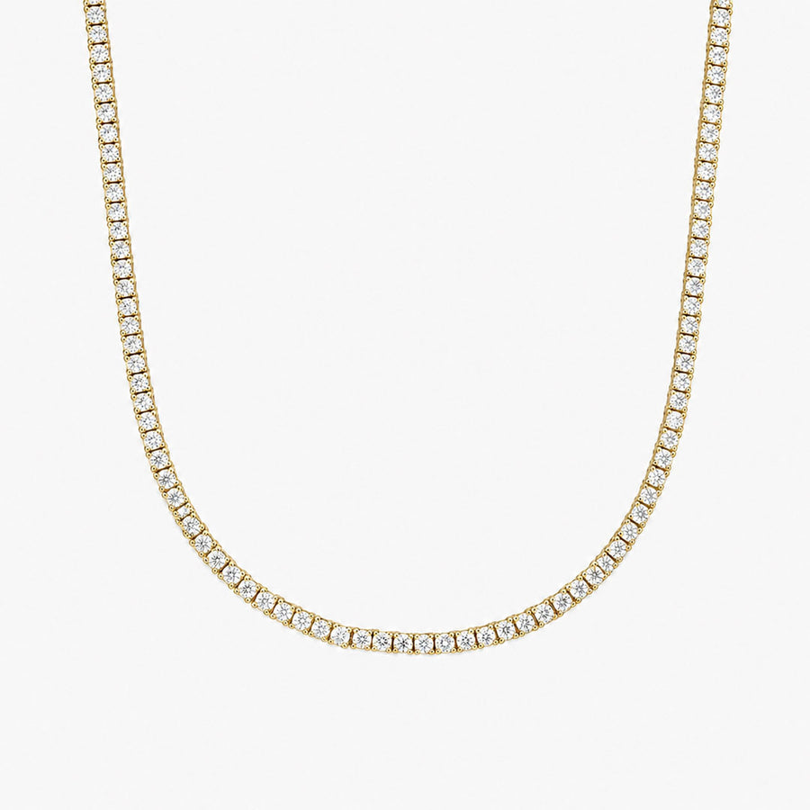 5 ct. tw. Lab Diamond Tennis Necklace (Gold Vermeil)