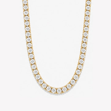 20 ct. tw. Lab Diamond Tennis Necklace (10K Gold)