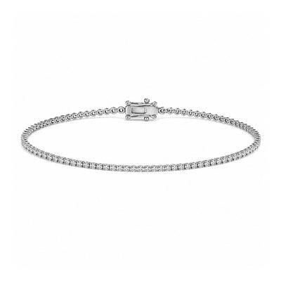 1 ct. tw. Lab Diamond Tennis Bracelet (925 Sterling Silver)