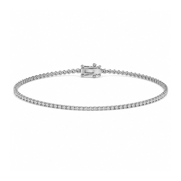 1 ct. tw. Lab Diamond Tennis Bracelet (925 Sterling Silver)