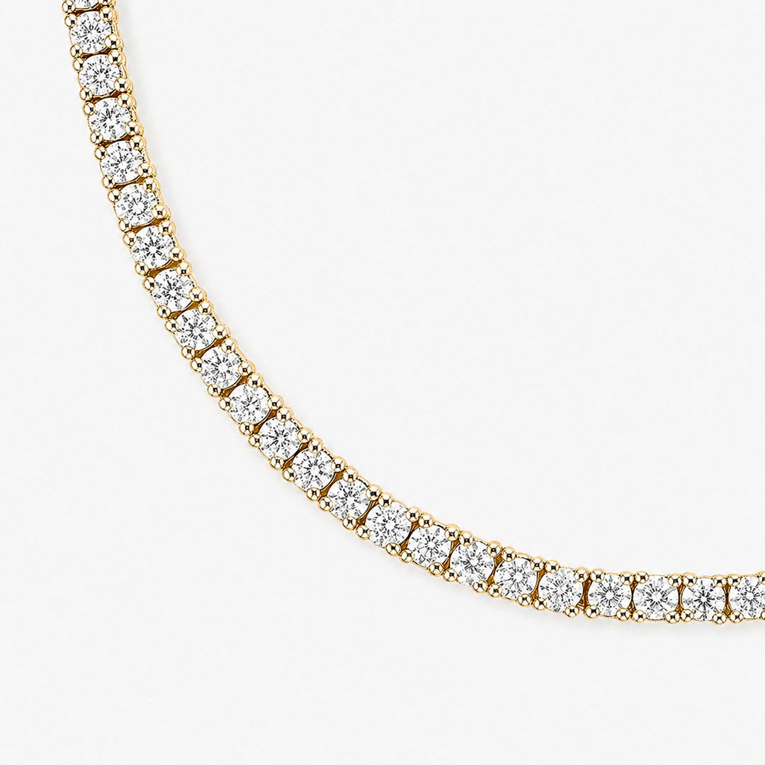 5 ct. tw. Lab Diamond Tennis Necklace (Gold Vermeil)