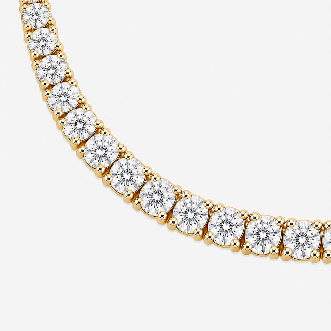 20 ct. tw. Lab Diamond Tennis Necklace (Gold Vermeil)