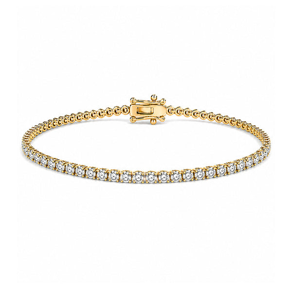 4 ct. tw. Lab Diamond Tennis Bracelet (14K Gold Plated Silver)