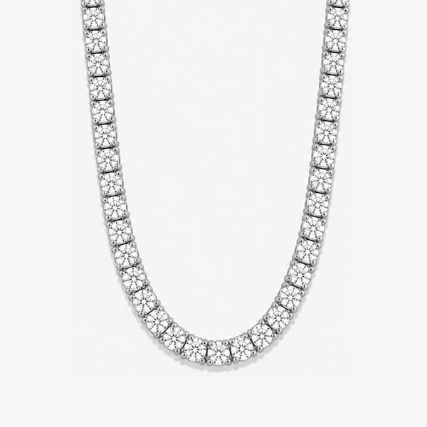 23 ct. tw. Lab Diamond Tennis Necklace (925 Sterling Silver)
