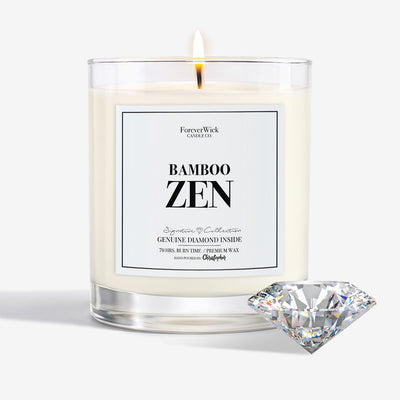 Bamboo Zen Diamond Candle