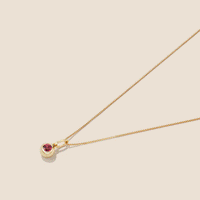 14K Yellow Gold Birthstone Sphere Charm