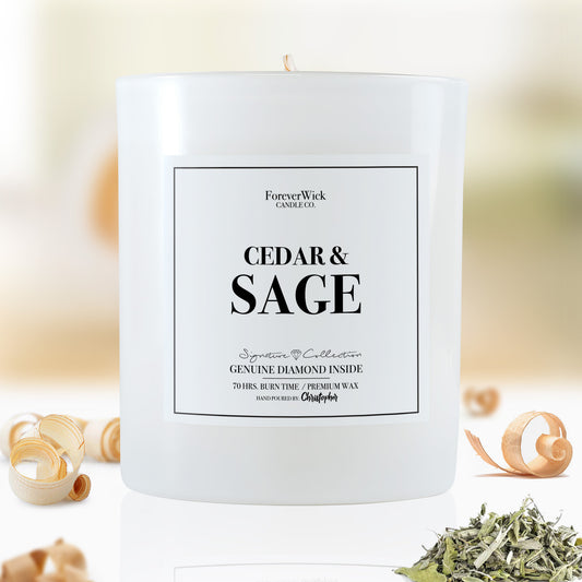 Cedar & Sage Diamond Candle