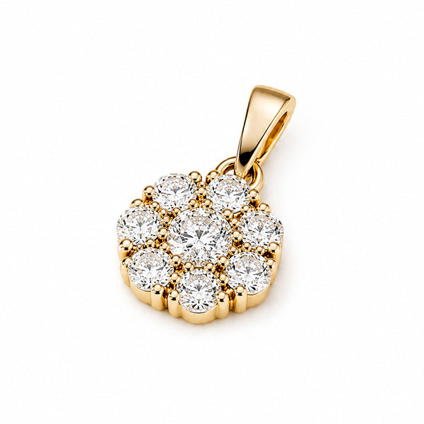 Cluster Pendant 10 Diamond