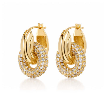 Sienna Interlocking Hoop Earrings