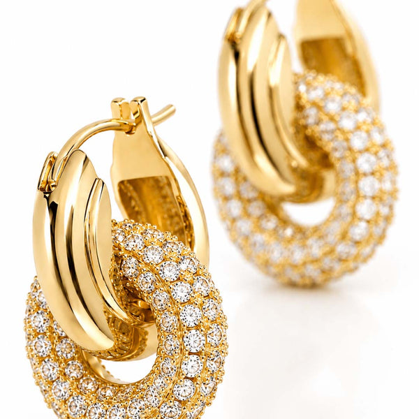 Sienna Interlocking Hoop Earrings