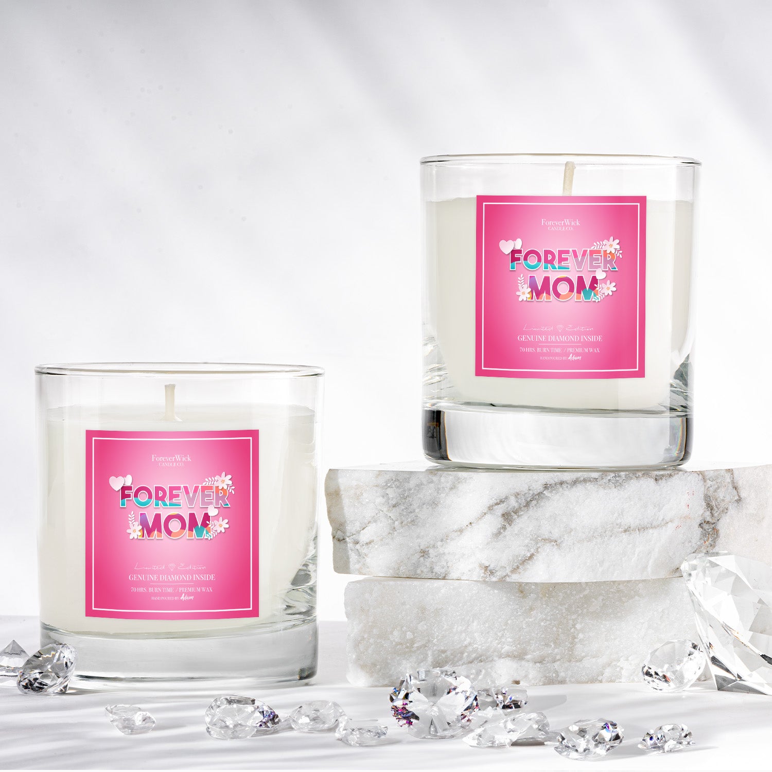 Forever Mom Diamond Candle