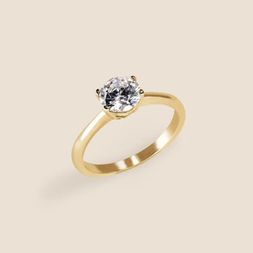 Four Prong Solitaire Diamond Ring (50 Diamonds)