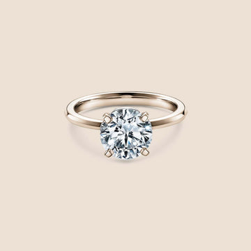 Four Prong Solitaire Diamond Ring (100 Diamonds)