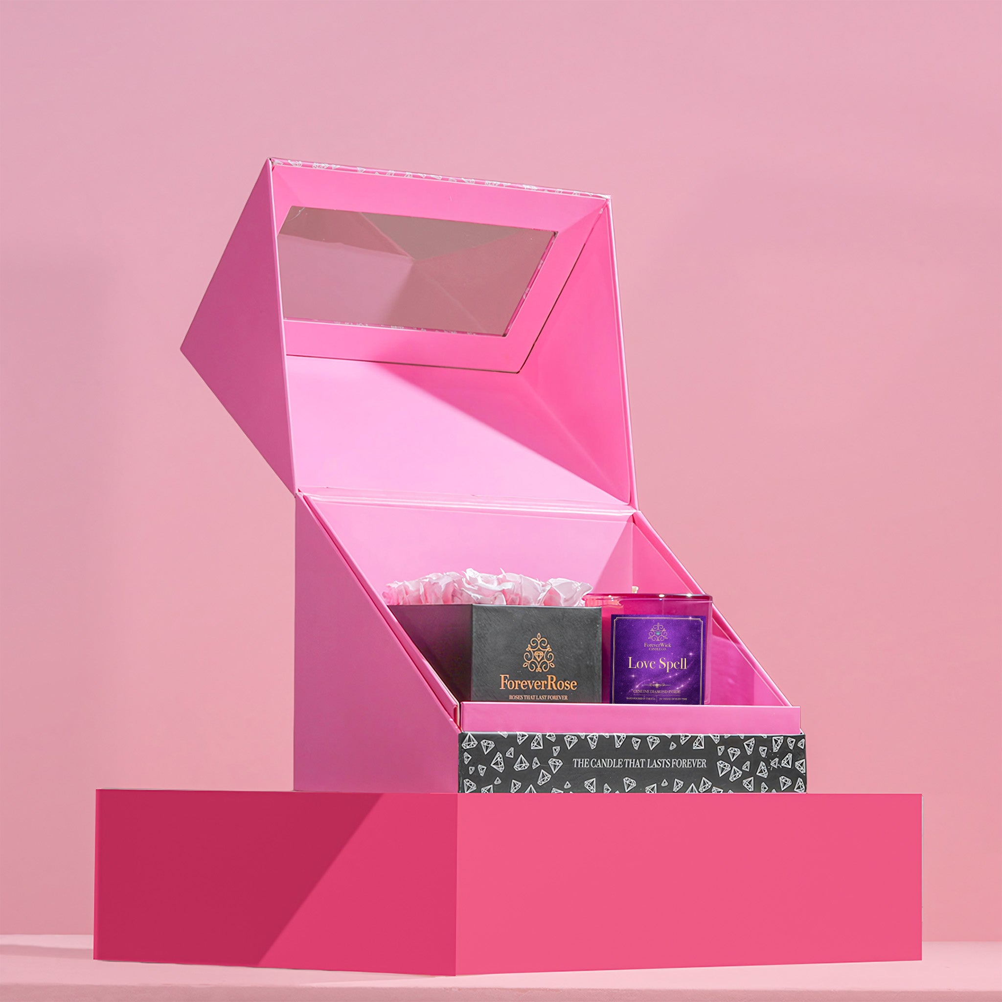 ForeverWick Roses + LoveSpell Diamond Candle Bundle