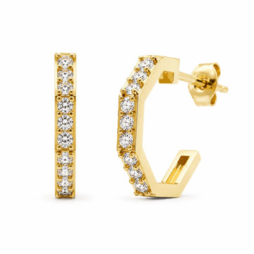 Harper Pavé Hoop Earrings