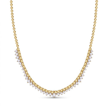Livia Cluster Prong Necklace