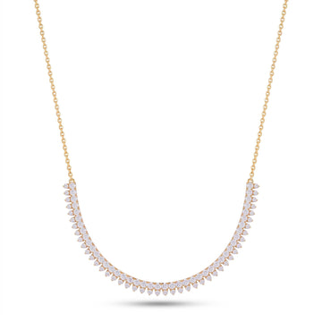 Maren Pavé Fringe Tennis Necklace