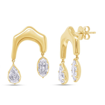 Thea Marquise Drop Stud Earrings