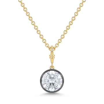 Yara Georgian Solitaire Pendant Necklace