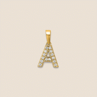 14K Gold Initials Pendants