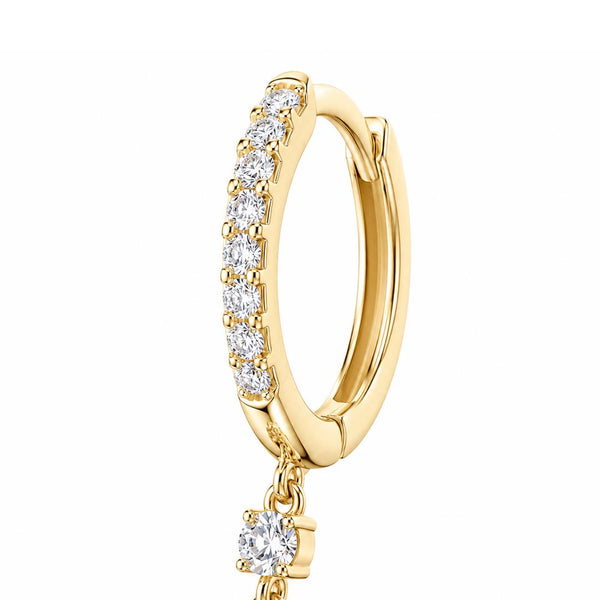 Isabelle Drop Huggie Earrings