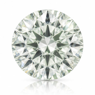 1.02ct Round Cut Very Light Green SI1 Lab Diamond (IGI Certified)