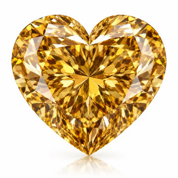 2.01ct Heart Cut Fancy Intense Brownish Yellow VS1 Lab Diamond (IGI Certified)