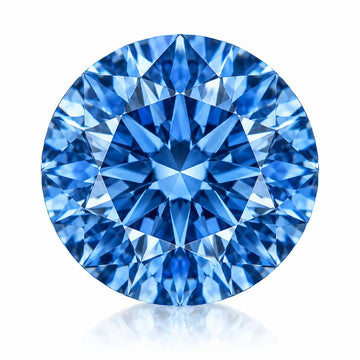 2.09ct Round Cut Fancy Intense Blue VVS2 Lab Diamond (IGI Certified)