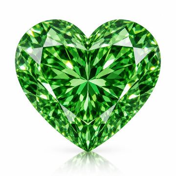 2.00ct Heart Cut Fancy Vivid Green VS1 Lab Diamond (IGI Certified)