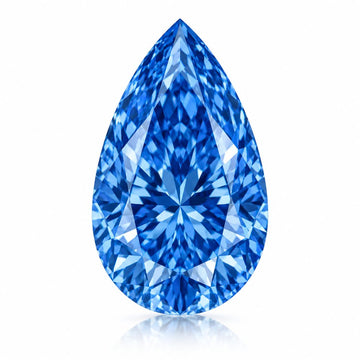 2.04ct Pear Cut Fancy Vivid Blue VVS2 Lab Diamond (IGI Certified)
