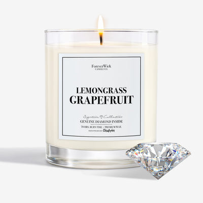 Lemongrass Grapefruit Diamond Candle