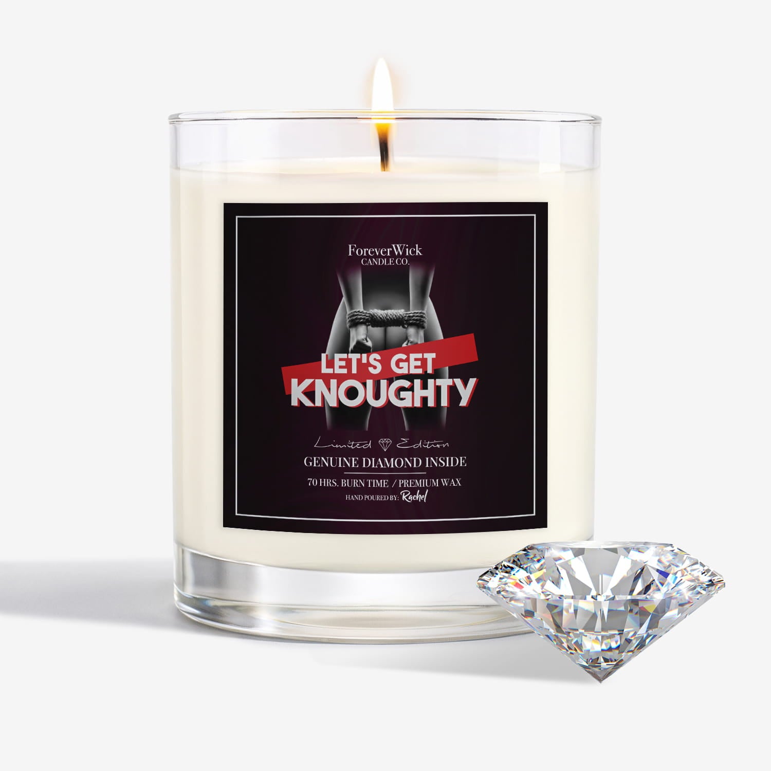 Let's Get Knoughty Diamond Candle