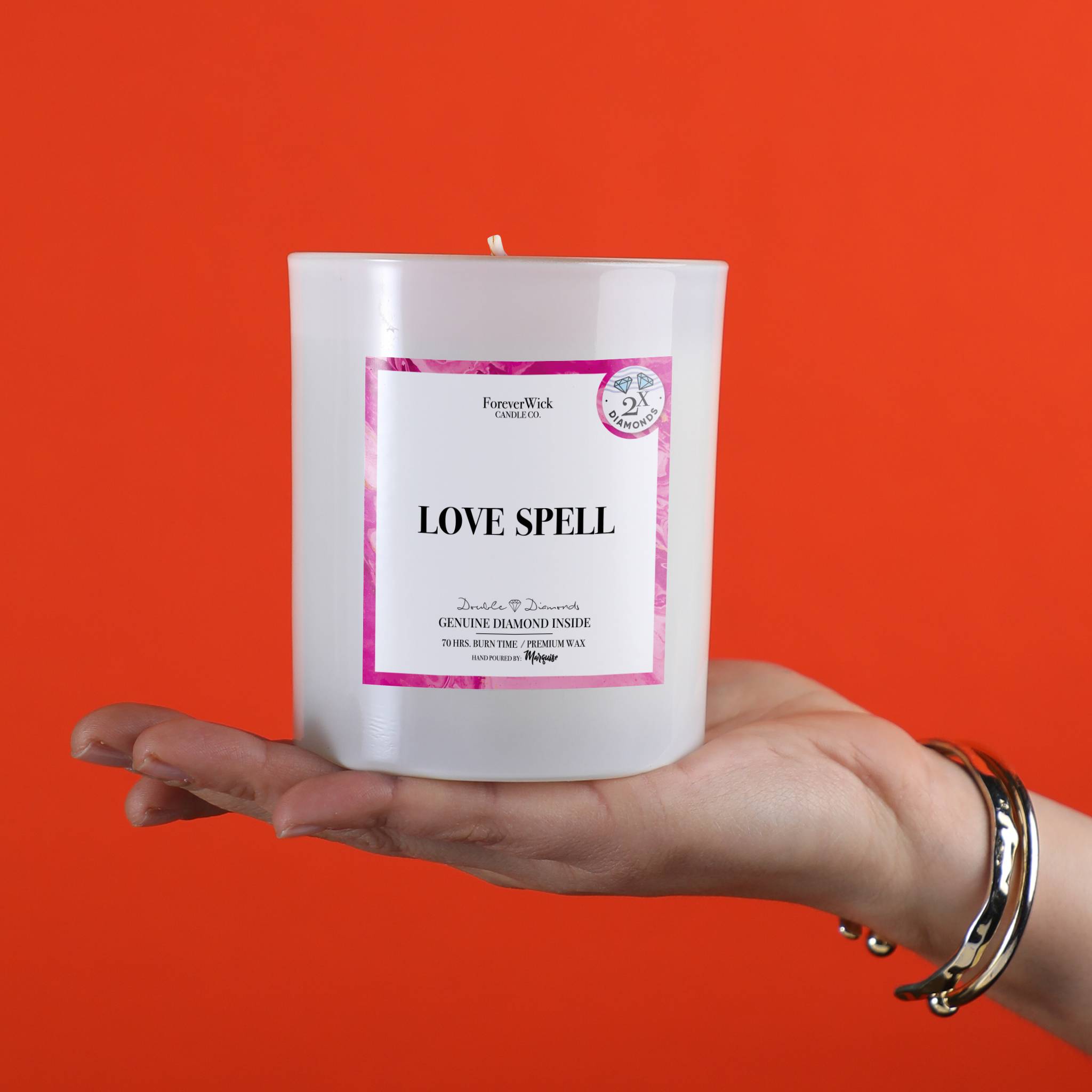 Love Spell Double Diamond Candle