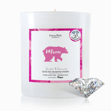 Mama Bear Double Diamond Candle