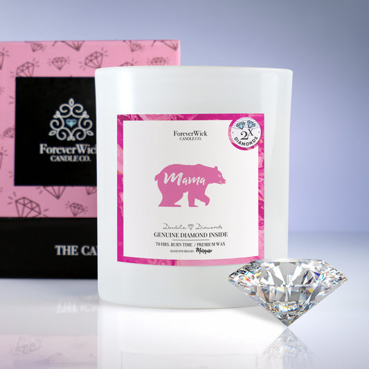 Mama Bear Double Diamond Candle