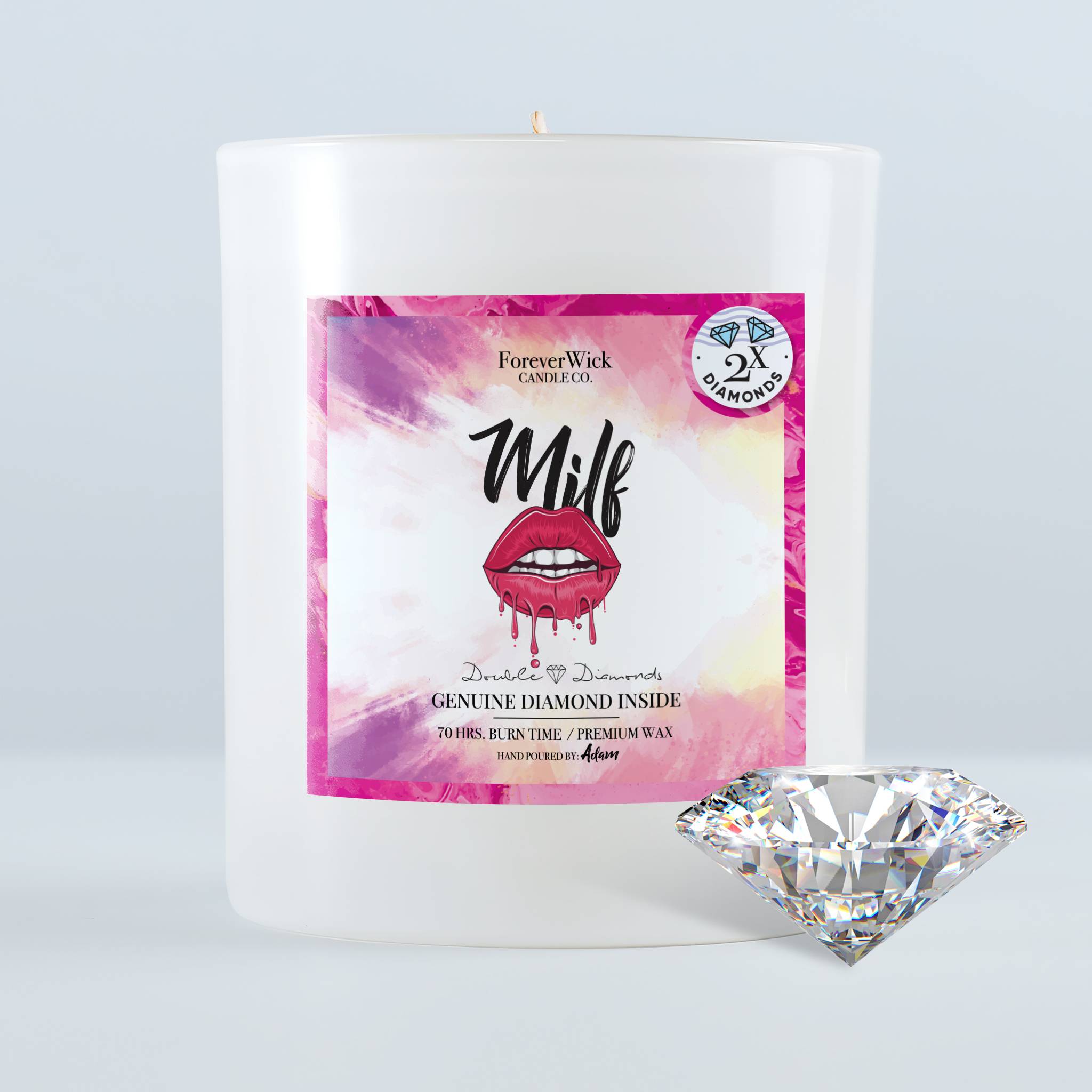 MILF Double Diamond Candle