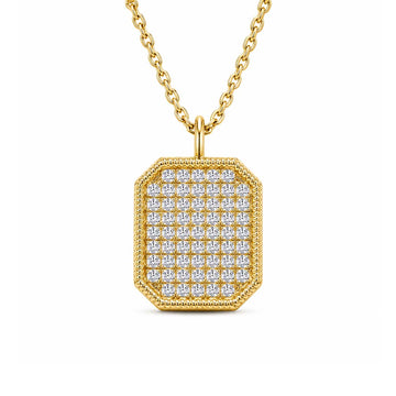 Monroe Pavé Tag Necklace