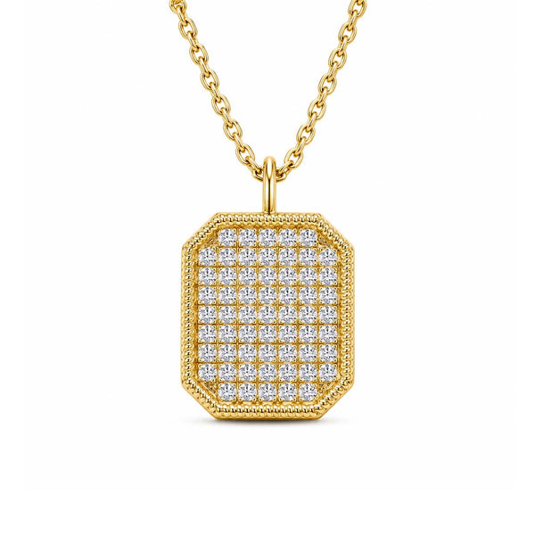 Monroe Pavé Tag Necklace