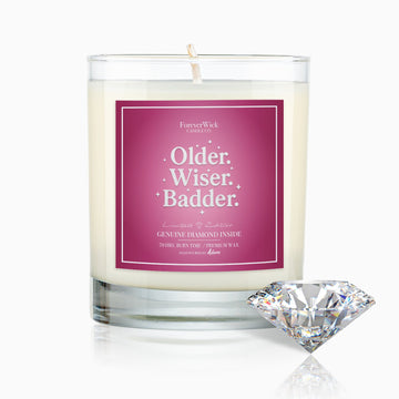 Older. Wiser. Badder. Diamond Candle