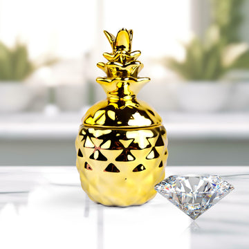 Gold Pineapple Express Limited Diamond Candle