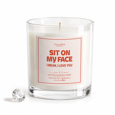 Sit On My Face Diamond Candle